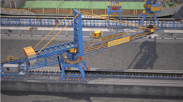 Boom bucket-wheel stacker and reclaimer