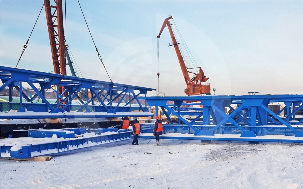 50 t capacity gantry crane mounting